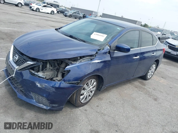 2016 Nissan Sentra S with VIN 3N1AB7APXGL653700, listed as a IAAI auction lot 42004102 with 146,263 mi miles. Bid and sale history available at carsss.com. Image 2.
