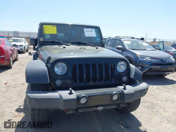 2015 Jeep Wrangler Sport with VIN 1C4AJWAGXFL650428, listed as a IAAI auction lot 42010629 with 80,039 mi miles. Bid and sale history available at carsss.com. Image 12.