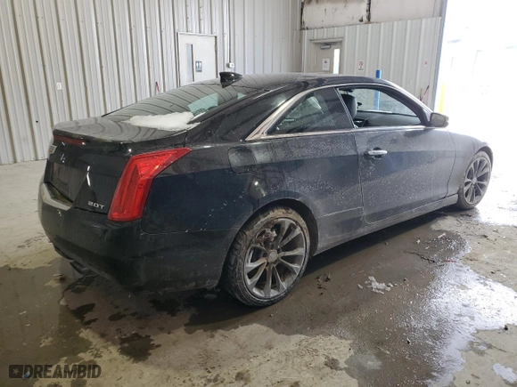 2015 Cadillac ATS Coupe Luxury AWD with VIN 1G6AH1RX8F0141381, listed as a Copart auction lot 45933815 with 142,161 mi miles and Salvage Title. Bid and sale history available at carsss.com. Image 3.