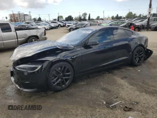 2023 Tesla Model S Plaid with VIN 5YJSA1E63PF498778, listed as a Copart auction lot 43960765 with Not provided miles and Salvage title. Bid and sale history available at DreamBid. Image 1.