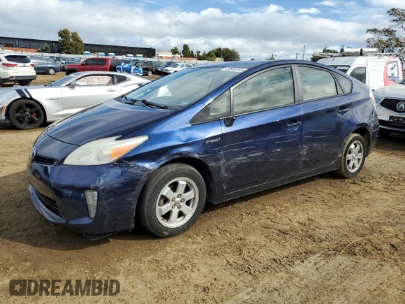 2013 Toyota Prius One with VIN JTDKN3DU5D1731869, listed as a Copart auction lot 49505345 with 140,904 mi miles and Salvage Title. Bid and sale history available at carsss.com. Image 1.