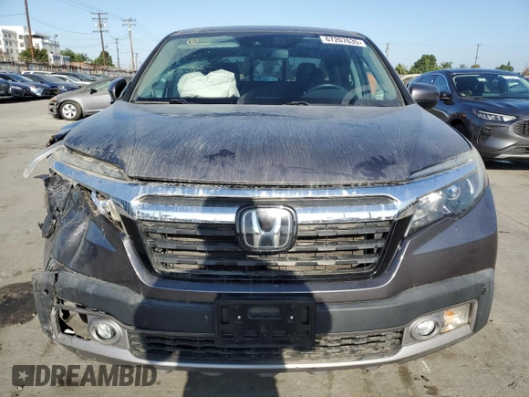 2020 Honda Ridgeline RTL-E with VIN 5FPYK3F76LB010841, listed as a Copart auction lot 67267635 with 53,055 mi miles and Salvage title. Bid and sale history available at DreamBid. Image 5.