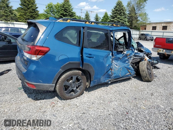 2022 Subaru Forester Wilderness with VIN JF2SKAMC3NH525898, listed as a Copart auction lot 59483215 with Not provided miles and Salvage title. Bid and sale history available at DreamBid. Image 3.