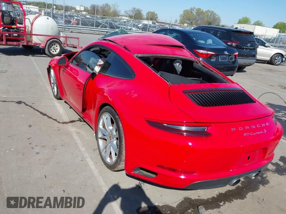 2018 Porsche 911 Carrera S with VIN WP0AB2A97JS123551, listed as a IAAI auction lot 41903716 with Not Provided miles and . Bid and sale history available at DreamBid. Image 3.