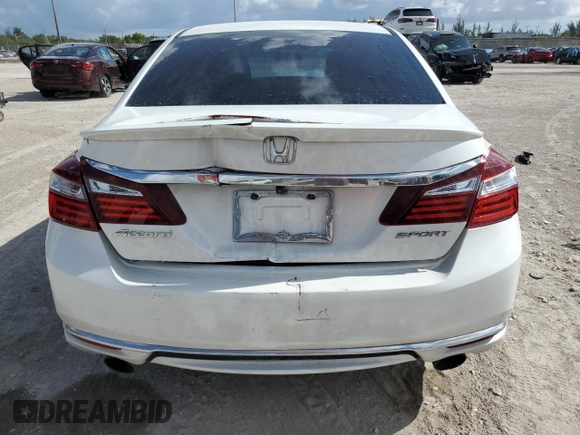 2016 Honda Accord Sport с VIN 1HGCR2F58GA179122, выставлен на аукционе Copart как лот 61307005 с пробегом 143 260 миль миль и Списание • Salvage title. История ставок и продаж доступна на DreamBid. Изображение 6.