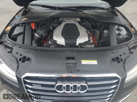 2015 Audi A8 L 3.0T with VIN WAU3GAFD3FN001094, listed as a Copart auction lot 49264345 with 87,184 mi miles and Salvage Title. Bid and sale history available at carsss.com. Image 12.