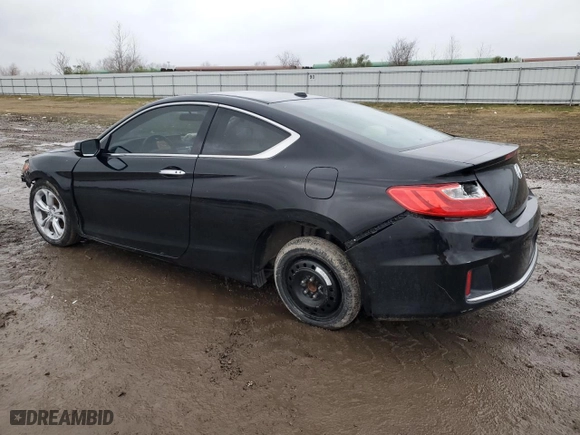 2014 Honda Accord Coupe EX-L with VIN 1HGCT1B84EA011616, listed as a Copart auction lot 43055315 with 141,139 mi miles and Salvage Title. Bid and sale history available at carsss.com. Image 2.