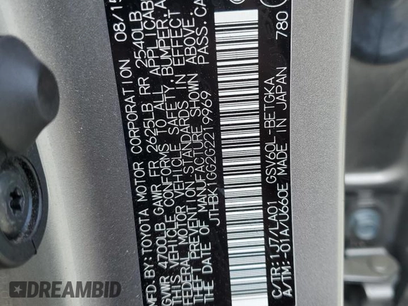 2016 Lexus ES 330 z VIN JTHBK1GG2G2219969, wystawiony jako Copart lot #56880745 z przebiegiem 142 392 mil mil oraz Szkoda całkowita • Salvage title. Historia ofert i sprzedaży dostępna na DreamBid. Obrazek 13.