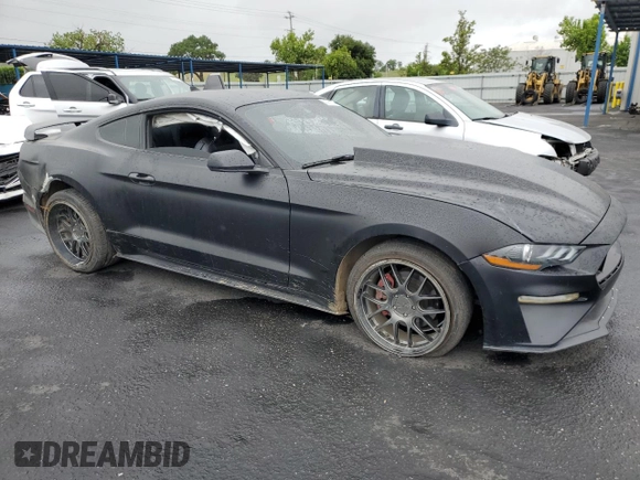 2021 Ford Mustang EcoBoost with VIN 1FA6P8TH1M5128283, listed as a Copart auction lot 53375735 with 52,908 mi miles and Salvage Title. Bid and sale history available at carsss.com. Image 4.
