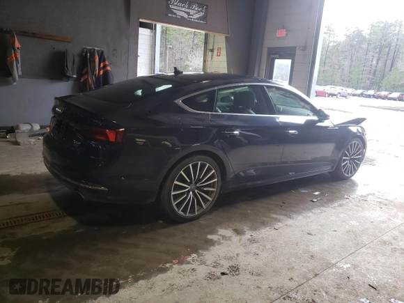 2018 Audi A5 Sportback Premium Plus with VIN WAUBNCF54JA054845, listed as a Copart auction lot 81963193 with 66,074 mi miles. Bid and sale history available at carsss.com. Image 3.