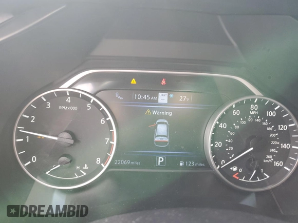 2022 Nissan Murano SL z VIN 5N1AZ2CS8NC109309, wystawiony jako Copart lot #44329765 z przebiegiem 22 069 mil mil oraz Szkoda całkowita • Salvage title. Historia ofert i sprzedaży dostępna na DreamBid. Obrazek 9.