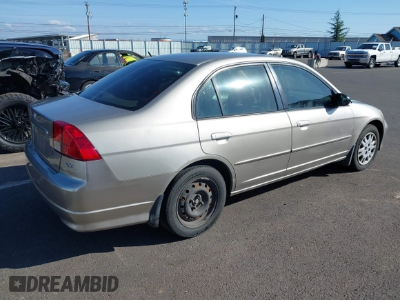 2005 Honda Civic LX with VIN 2HGES16545H596288, listed as a IAAI auction lot 41749449 with 256,090 mi miles and . Bid and sale history available at DreamBid. Image 4.