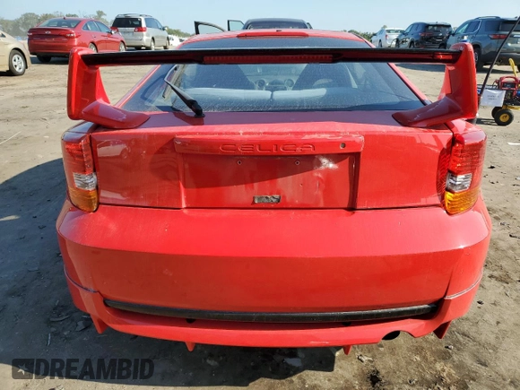2002 Toyota Celica GT with VIN JTDDR32T620140573, listed as a Copart auction lot 72209994 with 292,707 mi miles and Clean Title. Bid and sale history available at carsss.com. Image 6.