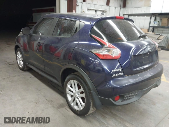 2015 Nissan Juke S with VIN JN8AF5MR4FT506208, listed as a IAAI auction lot 41959560 with 90,382 mi miles. Bid and sale history available at carsss.com. Image 3.