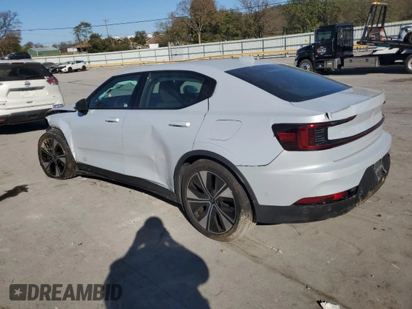 2023 Polestar 2 with VIN YSMED3KA2PL111969, listed as a Copart auction lot 77092644 with 22,543 mi miles and Salvage Title. Bid and sale history available at carsss.com. Image 2.