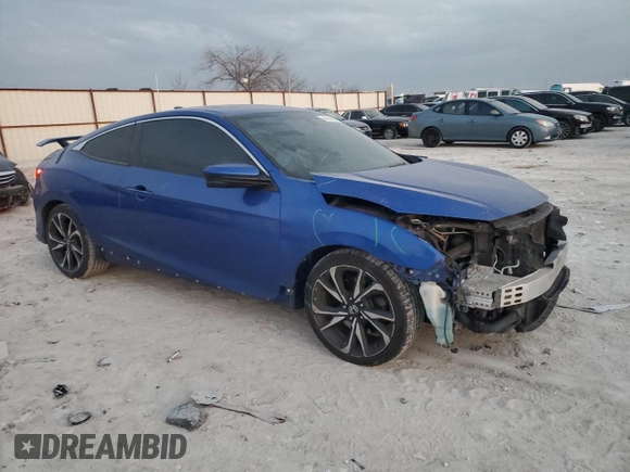 2017 Honda Civic Si with VIN 2HGFC3A55HH754856, listed as a Copart auction lot 46654685 with 149,588 mi miles and Salvage Title. Bid and sale history available at DreamBid. Image 4.