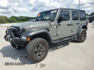 2020 Jeep Wrangler Unlimited Sport S с VIN 1C4HJXDN4LW344401, выставлен на аукционе Copart как лот 58404885 с пробегом 68 074 миль миль и Списание • Salvage title. История ставок и продаж доступна на DreamBid. Изображение 1.