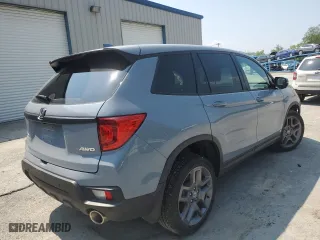 2022 Honda Passport EX-L with VIN 5FNYF8H52NB023451, listed as a Copart auction lot 57983053 with 10,103 mi miles. Bid and sale history available at carsss.com. Image 3.