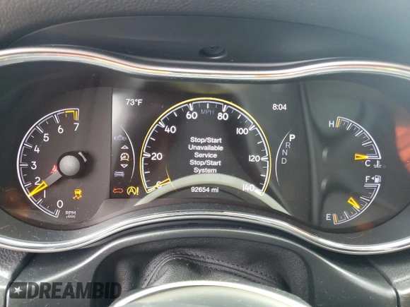 2018 Jeep Grand Cherokee Laredo E with VIN 1C4RJEAG7JC481216, listed as a Copart auction lot 53339045 with 92,654 mi miles and Non repairable. Bid and sale history available at DreamBid. Image 9.