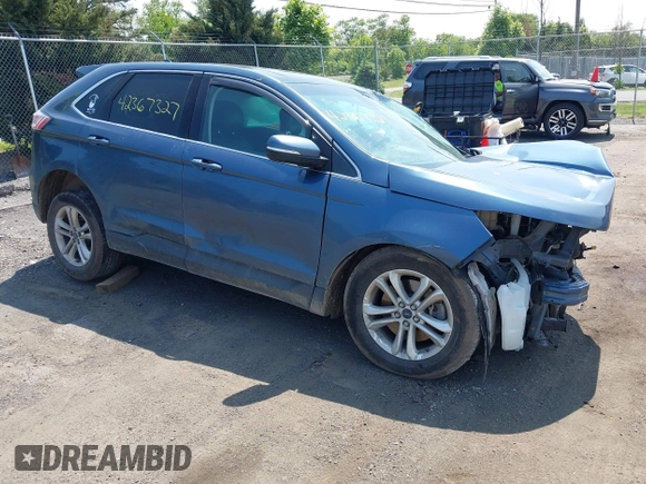 2019 Ford Edge SEL with VIN 2FMPK4J93KBB45236, listed as a IAAI auction lot 42367327 with Not provided miles and . Bid and sale history available at DreamBid. Image 1.