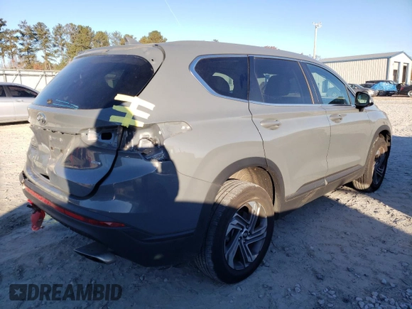 2021 Hyundai Santa Fe SE with VIN 5NMS1DAJ0MH317481, listed as a Copart auction lot 67045351 with 21,843 mi miles. Bid and sale history available at carsss.com. Image 4.