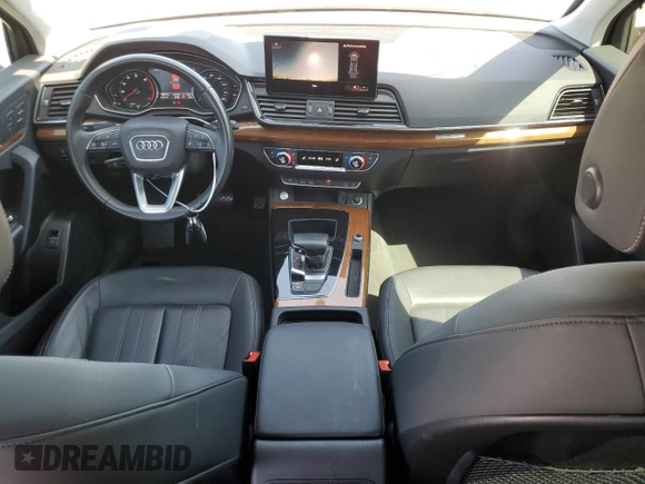 2023 Audi Q5 S line Premium with VIN WA1GAAFY9P2155489, listed as a Copart auction lot 58023625 with 18,513 mi miles and Salvage title. Bid and sale history available at DreamBid. Image 8.
