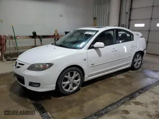 2007 Mazda Mazda3 s Touring with VIN JM1BK323371694277, listed as a Copart auction lot 53967735 with 296,776 mi miles and Salvage Title. Bid and sale history available at carsss.com. Image 1.