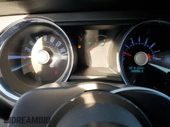 2012 Ford Mustang V6 Premium with VIN 1ZVBP8AM4C5248616, listed as a Copart auction lot 47781455 with 140,558 mi miles and Salvage Title. Bid and sale history available at carsss.com. Image 9.