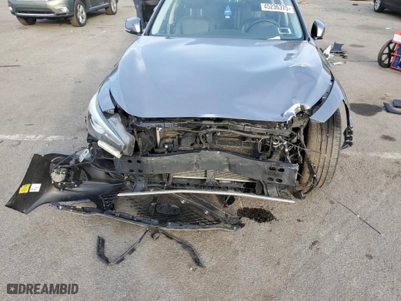 2018 Infiniti Q50 3.0t LUXE with VIN JN1EV7AR0JM444389, listed as a Copart auction lot 45236375 with 126,539 mi miles and Salvage Title. Bid and sale history available at carsss.com. Image 11.