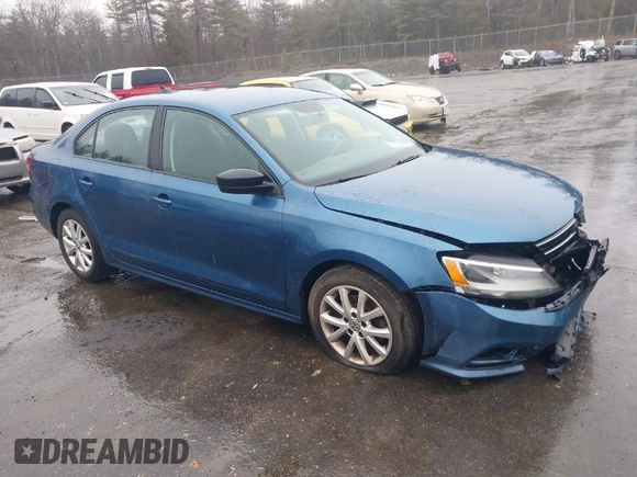 2015 Volkswagen Jetta Sedan 1.8T SE with VIN 3VWD17AJ7FM233634, listed as a IAAI auction lot 41942329 with 128,996 mi miles. Bid and sale history available at carsss.com. Image 1.