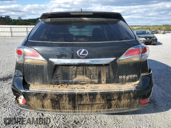 2014 Lexus RX 450h with VIN JTJZB1BA9E2009513, listed as a Copart auction lot 76291594 with Not provided miles and Salvage title. Bid and sale history available at DreamBid. Image 6.