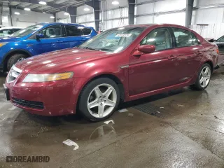 2005 Acura TL with VIN 19UUA66255A080537, listed as a Copart auction lot 52018525 with 162,820 mi miles and Salvage Title. Bid and sale history available at carsss.com. Image 1.