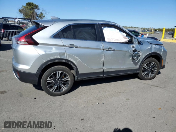 2023 Mitsubishi Eclipse Cross SE with VIN JA4ATWAA7PZ033857, listed as a Copart auction lot 50654575 with Not provided miles and Salvage title. Bid and sale history available at DreamBid. Image 3.