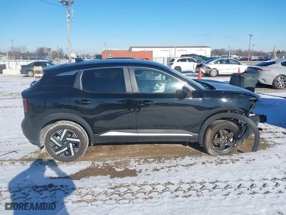 2025 Nissan Kicks SV with VIN 3N8AP6CA1SL320770, listed as a IAAI auction lot 41223395 with 1,364 mi miles. Bid and sale history available at carsss.com. Image 13.