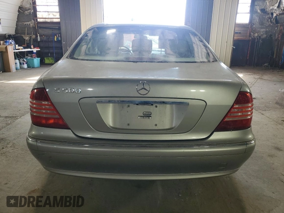 2004 Mercedes-Benz S-Class with VIN WDBNG75J64A406424, listed as a Copart auction lot 75541084 with 0 mi miles and Salvage Title. Bid and sale history available at carsss.com. Image 6.