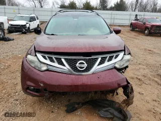 2012 Nissan Murano SV with VIN JN8AZ1MW5CW224885, listed as a Copart auction lot 44150635 with 0 mi miles and Salvage Title. Bid and sale history available at carsss.com. Image 5.