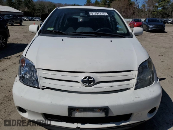 2004 Scion xA with VIN JTKKT624040064721, listed as a Copart auction lot 51994815 with 84,766 mi miles and Clean Title. Bid and sale history available at DreamBid. Image 5.