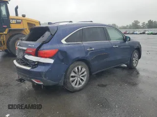 2015 Acura MDX Technology with VIN 5FRYD4H43FB002890, listed as a Copart auction lot 60710895 with 148,598 mi miles and Salvage title. Bid and sale history available at DreamBid. Image 3.