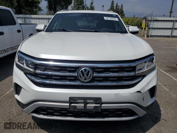 2021 Volkswagen Atlas SEL with VIN 1V2EE2CA1MC228616, listed as a Copart auction lot 54734225 with 46,369 mi miles and Salvage title. Bid and sale history available at DreamBid. Image 5.