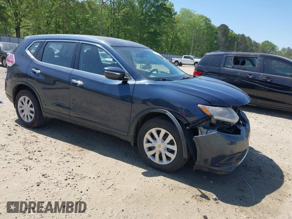 2015 Nissan Rogue SV with VIN KNMAT2MTXFP588646, listed as a IAAI auction lot 42026030 with 148,896 mi miles. Bid and sale history available at carsss.com. Image 1.