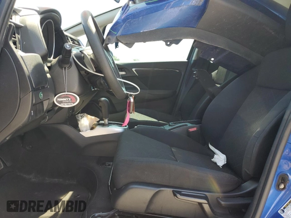 2015 Honda Fit EX-L with VIN 3HGGK5H83FM745753, listed as a Copart auction lot 61916175 with 76,305 mi miles and Salvage title. Bid and sale history available at DreamBid. Image 7.