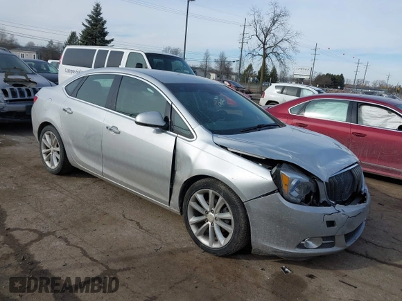 2012 Buick Verano Leather Group with VIN 1G4PS5SK4C4125497, listed as a IAAI auction lot 41461715 with 113,491 mi miles. Bid and sale history available at carsss.com. Image 1.