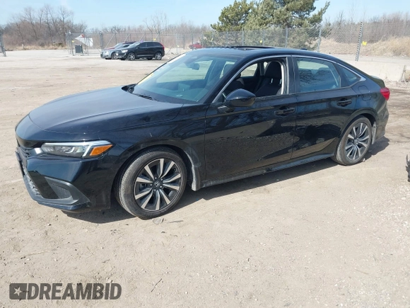 2024 Honda Civic Sedan EX with VIN 2HGFE1F76RH333674, listed as a IAAI auction lot 41774348 with 5,380 mi miles. Bid and sale history available at carsss.com. Image 2.