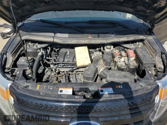 2014 Ford Utility Police Interceptor with VIN 1FM5K8AR2EGB59317, listed as a Copart auction lot 75185614 with 0 mi miles and Salvage Title. Bid and sale history available at carsss.com. Image 12.
