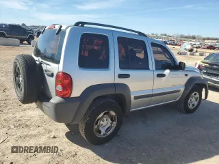 2003 Jeep Liberty Sport with VIN 1J4GK48K93W653461, listed as a Copart auction lot 46702455 with 213,581 mi miles and Salvage Title. Bid and sale history available at DreamBid. Image 3.