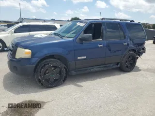 2007 Ford Expedition XLT z VIN 1FMFU15547LA99242, wystawiony jako Copart lot #58842225 z przebiegiem 267 397 mil mil oraz Szkoda całkowita • Salvage title. Historia ofert i sprzedaży dostępna na DreamBid. Obrazek 1.