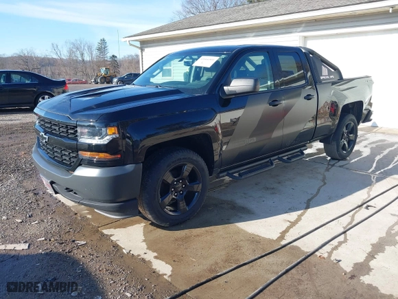 2018 Chevrolet Silverado 1500 Work Truck with VIN 1GCVKNEC1JZ228697, listed as a IAAI auction lot 41666501 with 84,827 mi miles. Bid and sale history available at carsss.com. Image 2.