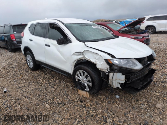 2017 Nissan Rogue SV with VIN KNMAT2MT9HP544611, listed as a Copart auction lot 48399445 with 185,489 mi miles and Salvage Title. Bid and sale history available at carsss.com. Image 4.