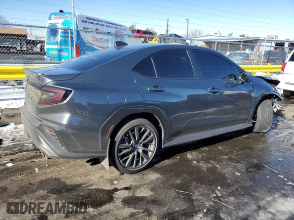 2024 Subaru WRX Premium with VIN JF1VBAH63R9803754, listed as a Copart auction lot 89322505 with 4,238 mi miles and Salvage title. Bid and sale history available at DreamBid. Image 3.