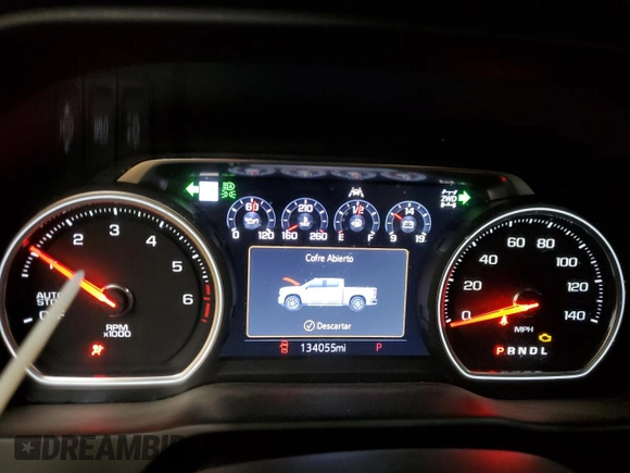 2021 Chevrolet Silverado 1500 LTZ with VIN 1GCUYGEDXMZ138578, listed as a Copart auction lot 88175175 with 134,055 mi miles and Salvage Title. Bid and sale history available at DreamBid. Image 9.